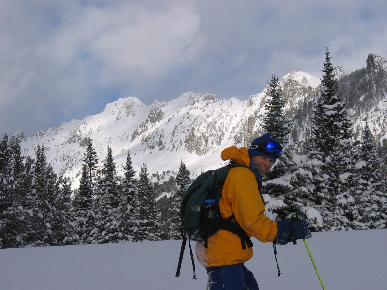 John with the mountains near Beehive Peak in the background.