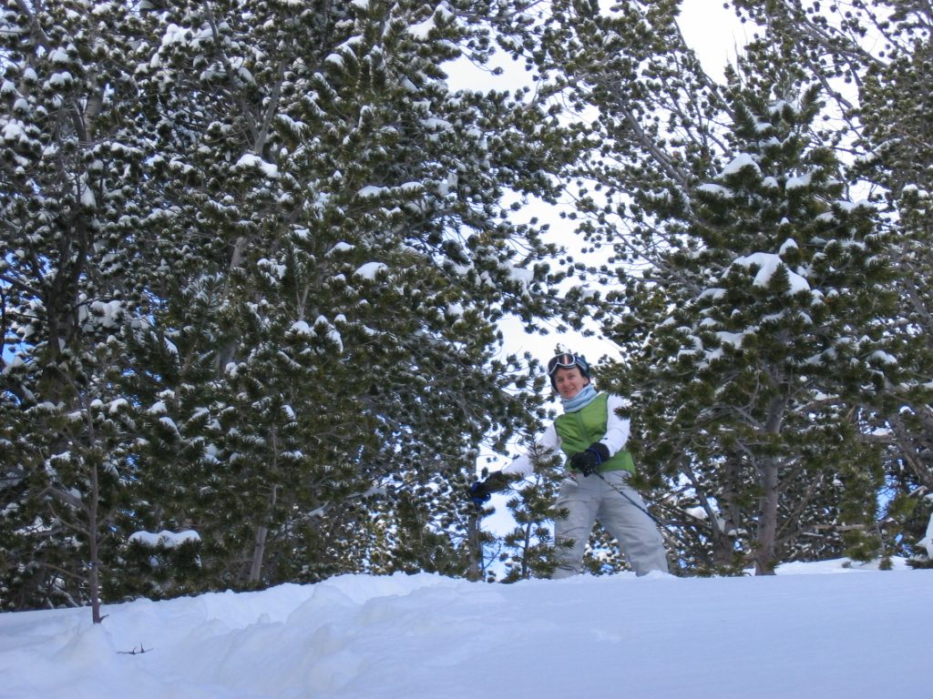 Rachel at the top of the hill.