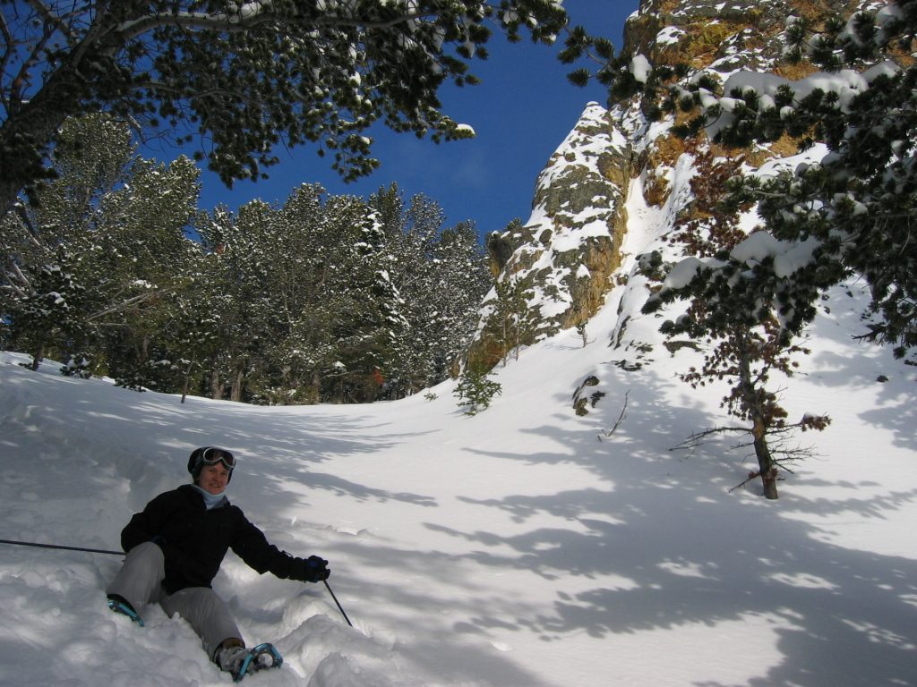 Rachel, at the top of the hill.