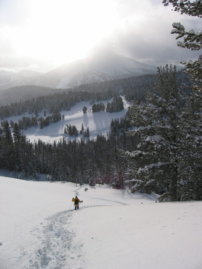 John, with the sun behind Lone Peak in the background.