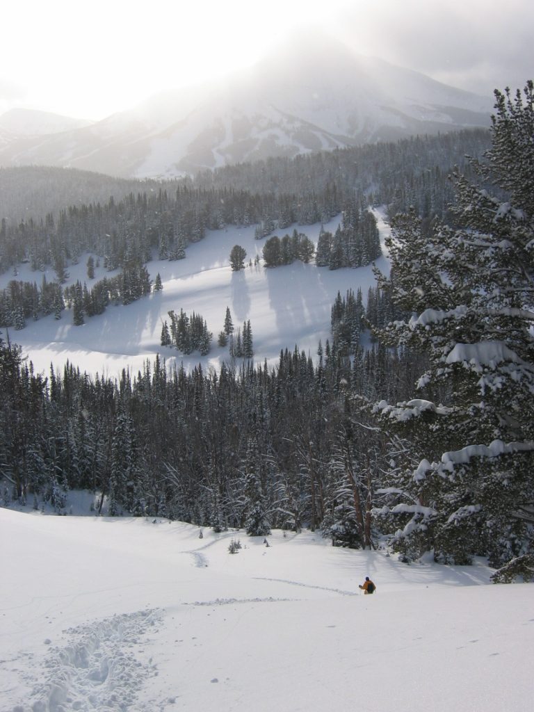 John, with the sun behind Lone Peak in the background.