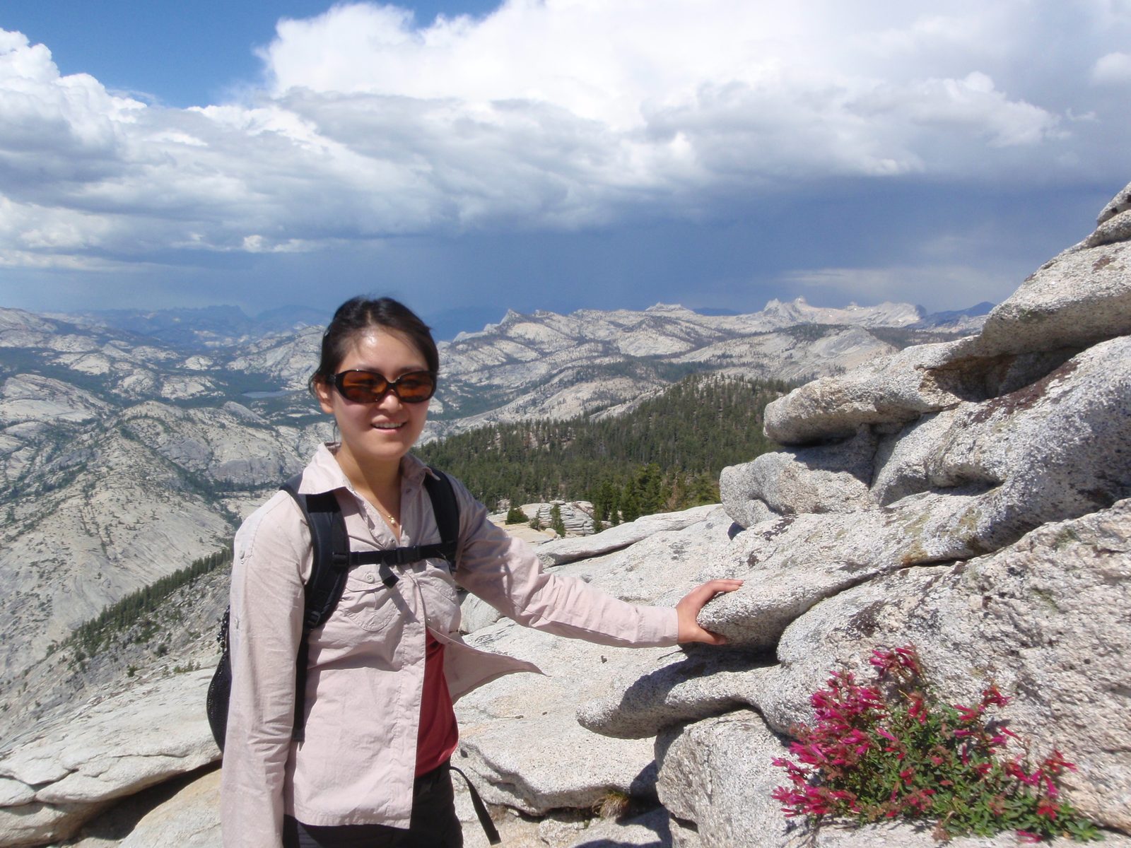 So, the whole time we were climbing, we watched the weather get progressively worse. We thought...