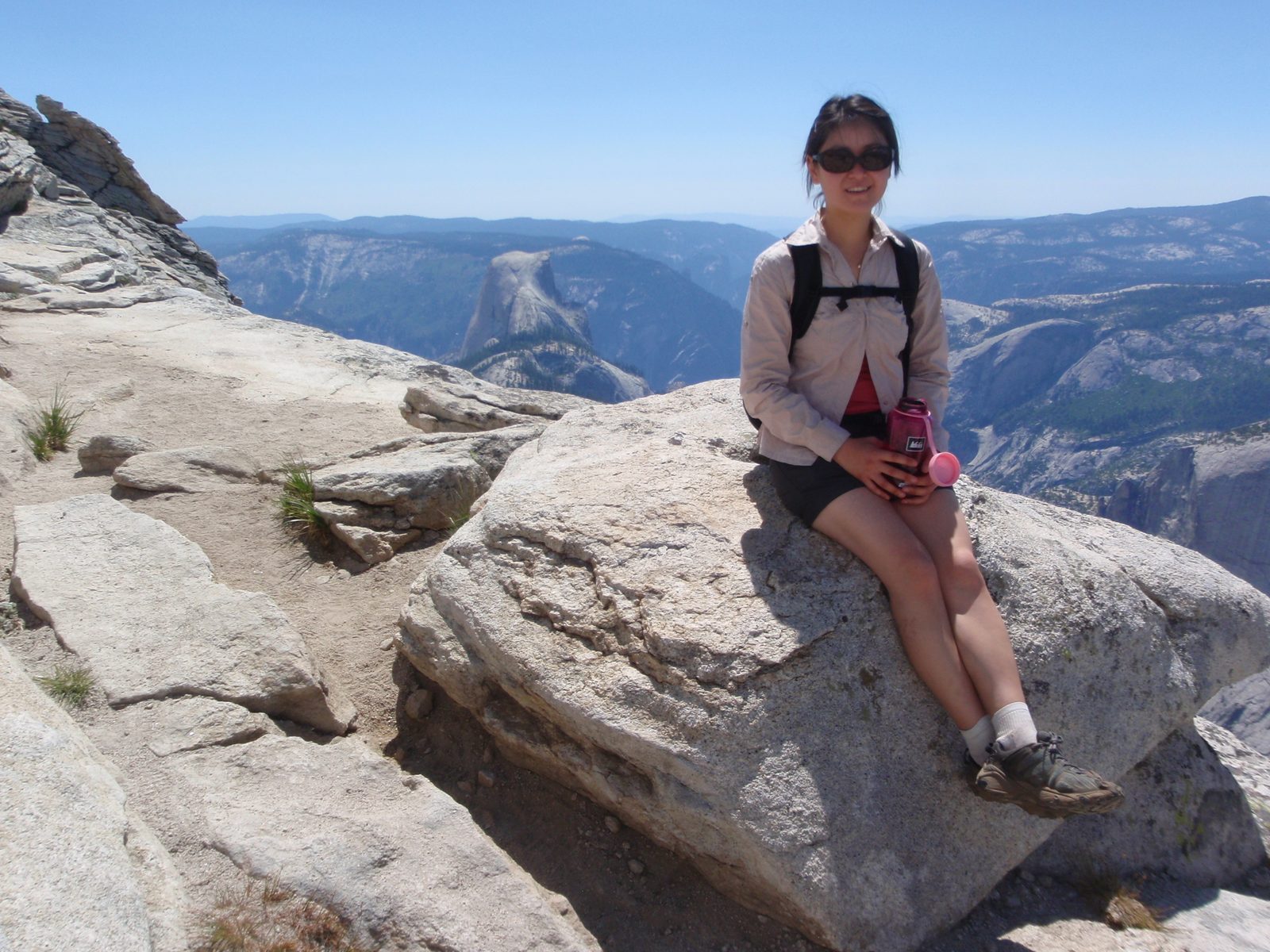 Monica and Half Dome.