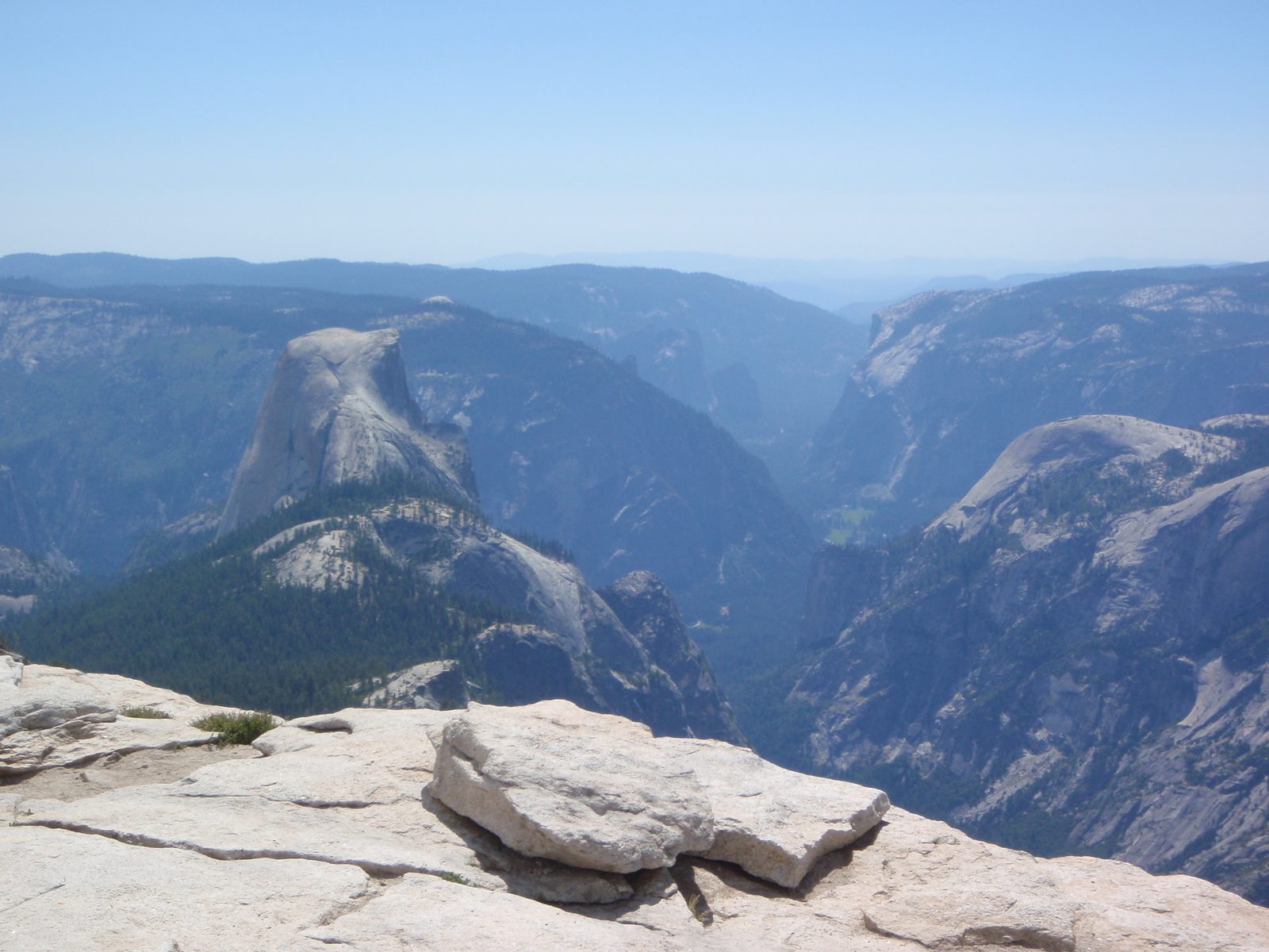 Yosemite Valley and Half Dome.