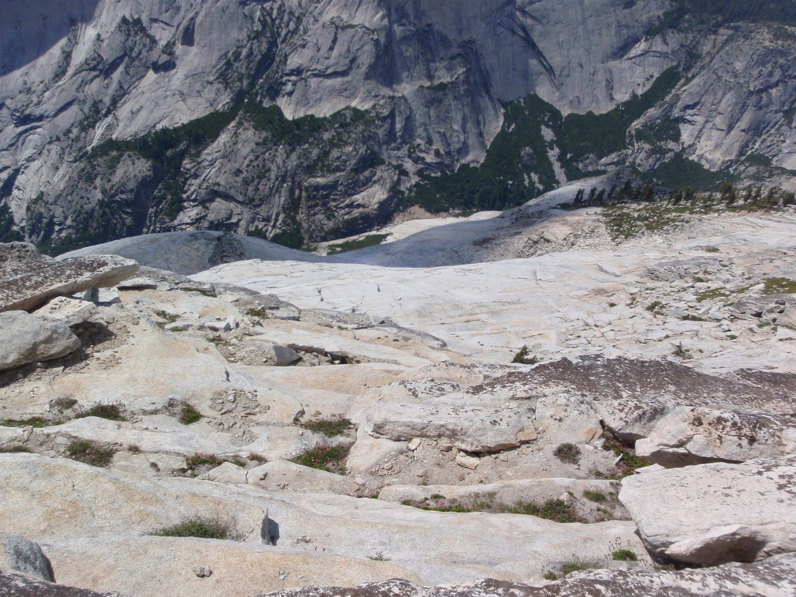 Tenaya Canyon, 5,000 feet below.