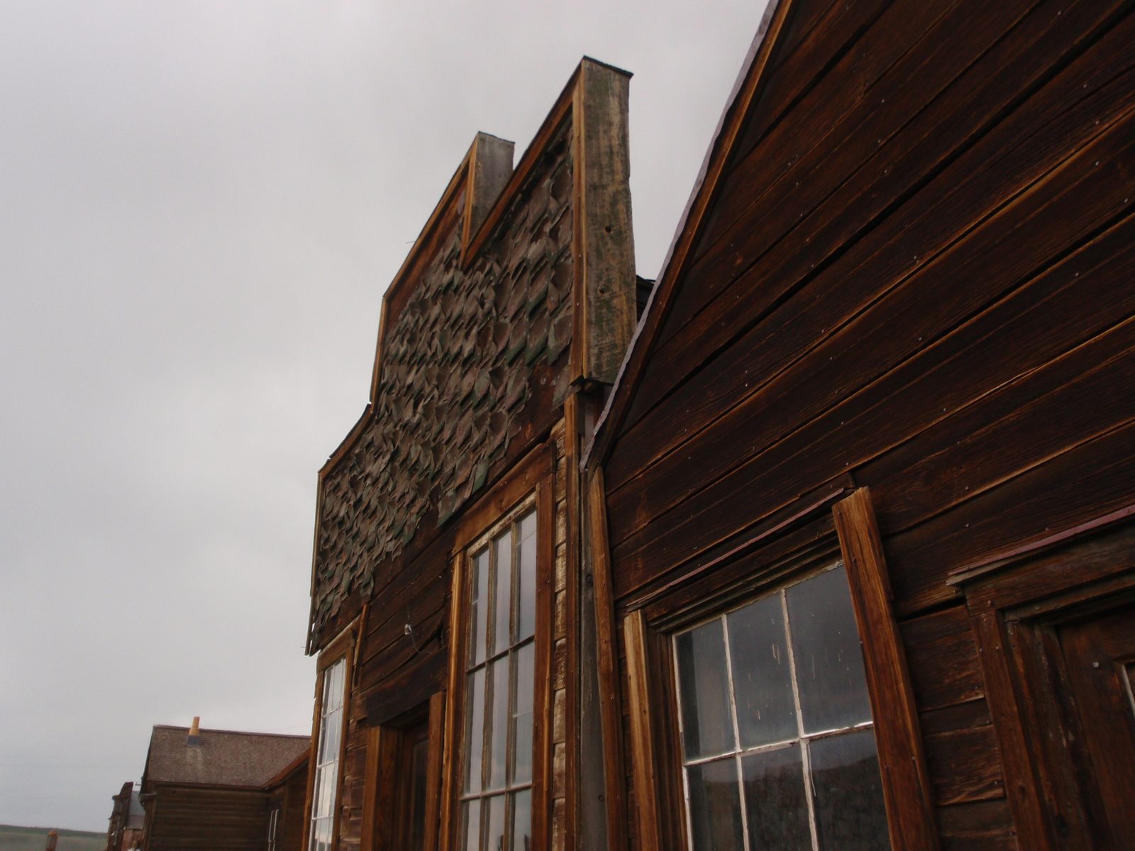 Some neat shingling over the saloon.
