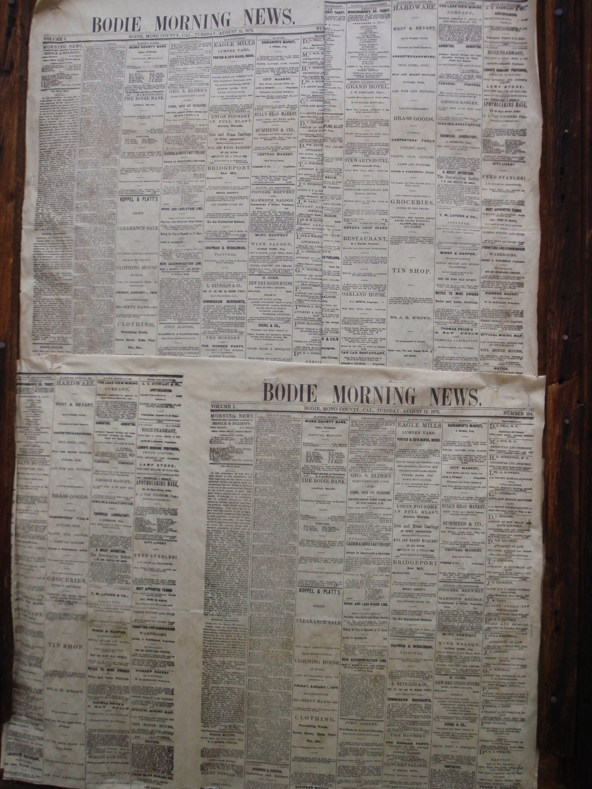 They had their own newspaper and everything!