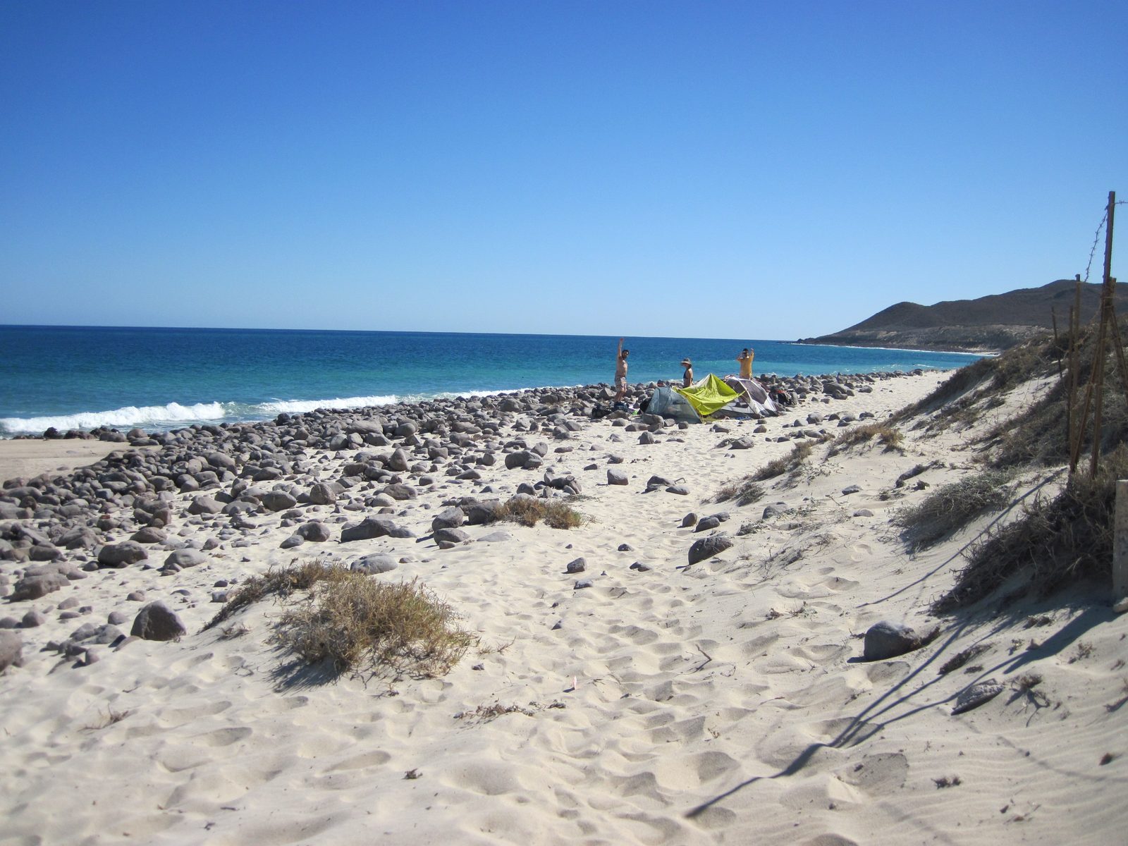 Our campsite from a distance. 