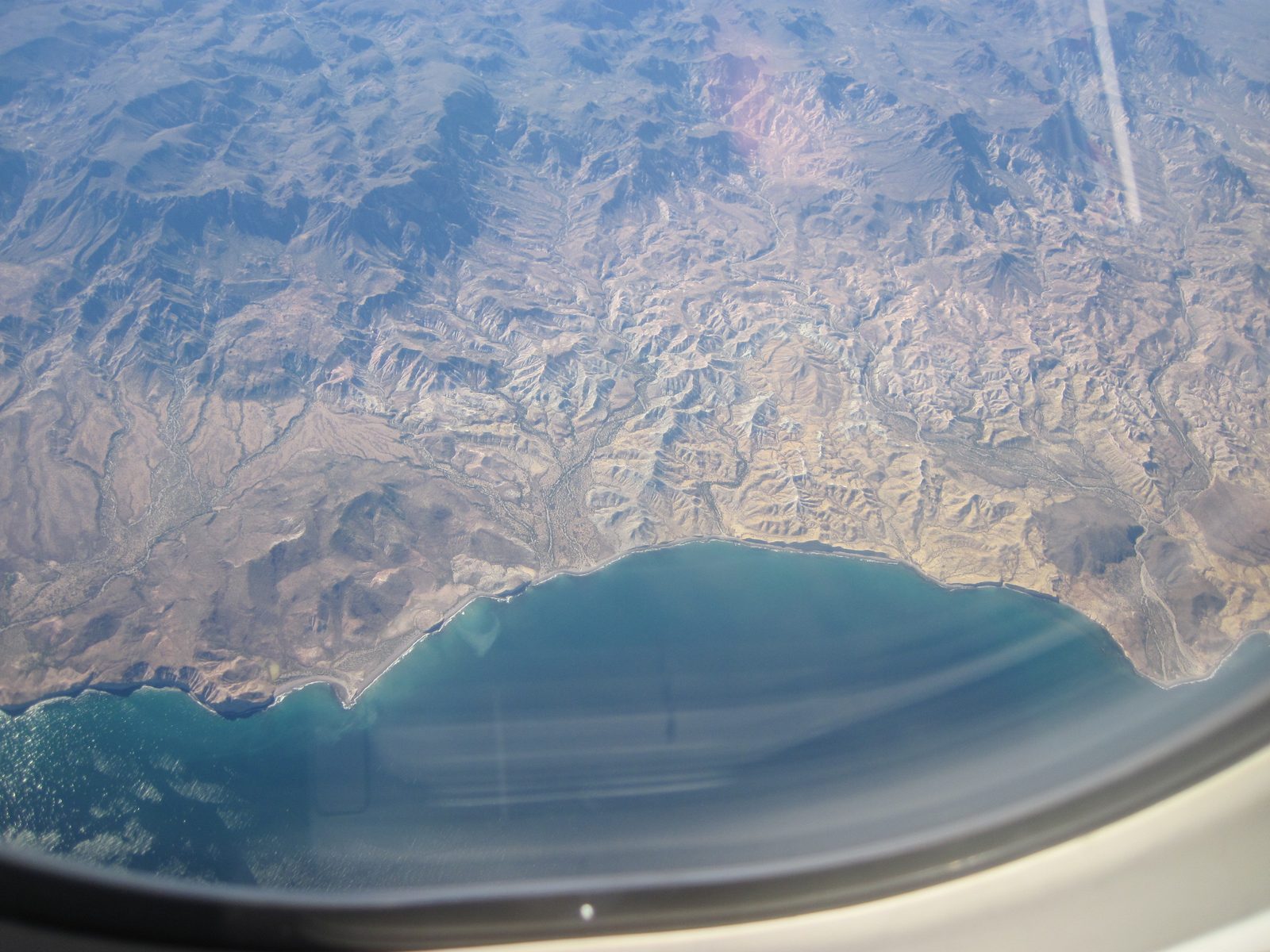 Crazy geological formations! Our flight pattern was perfect - all the way up the east coast of...