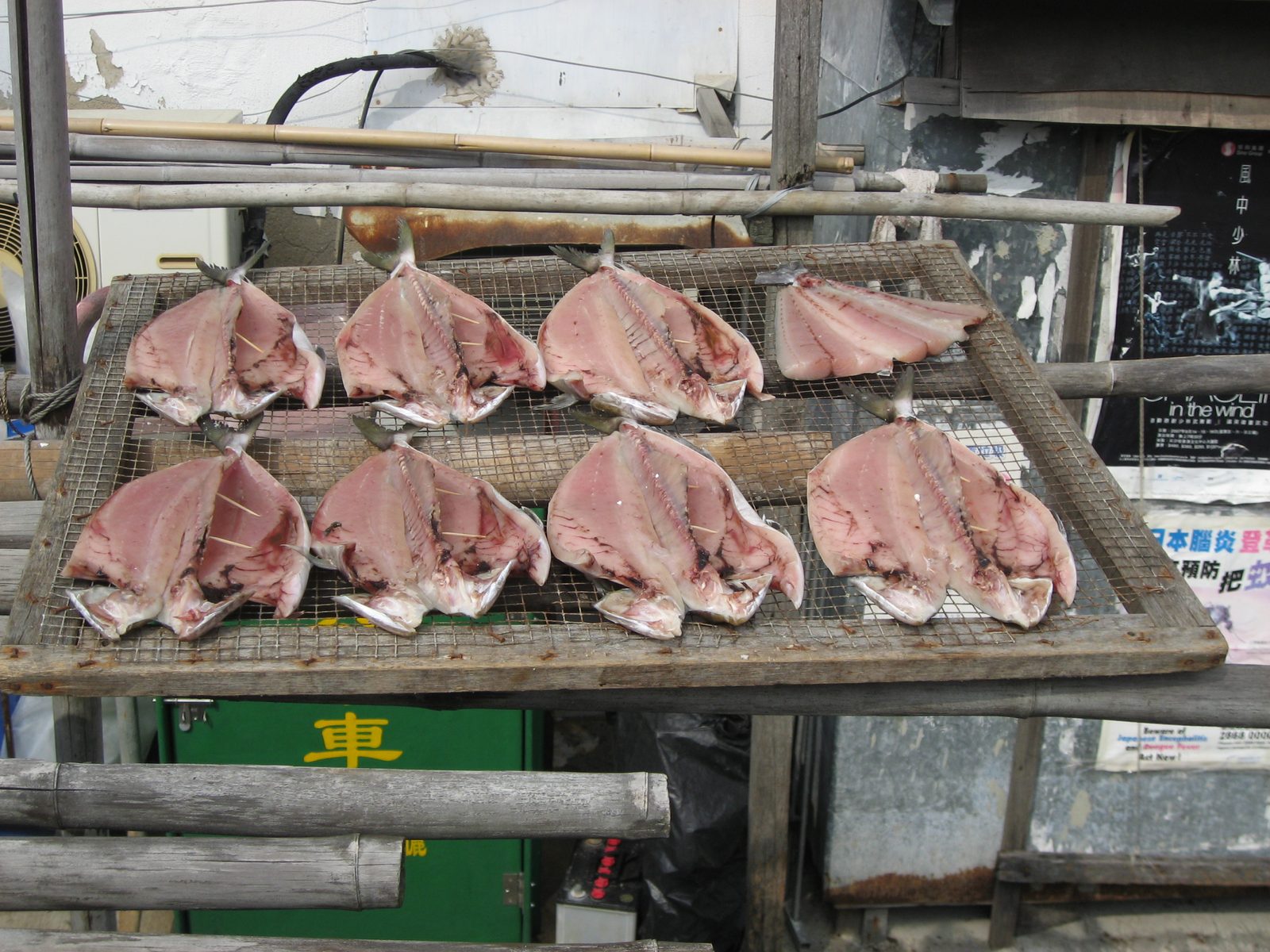 Drying fish at Tai O.