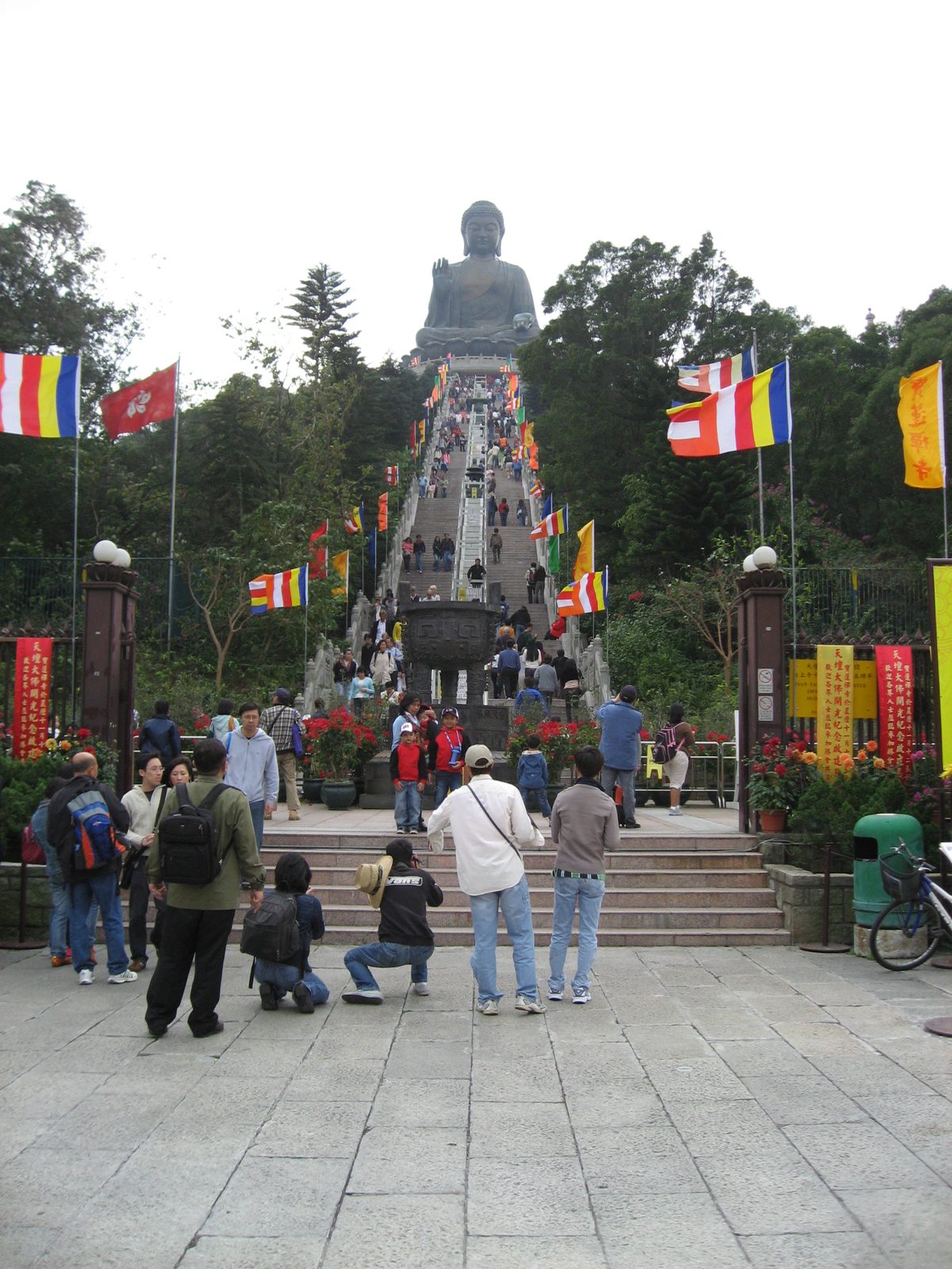 Giant Buddha on Lantau Island.