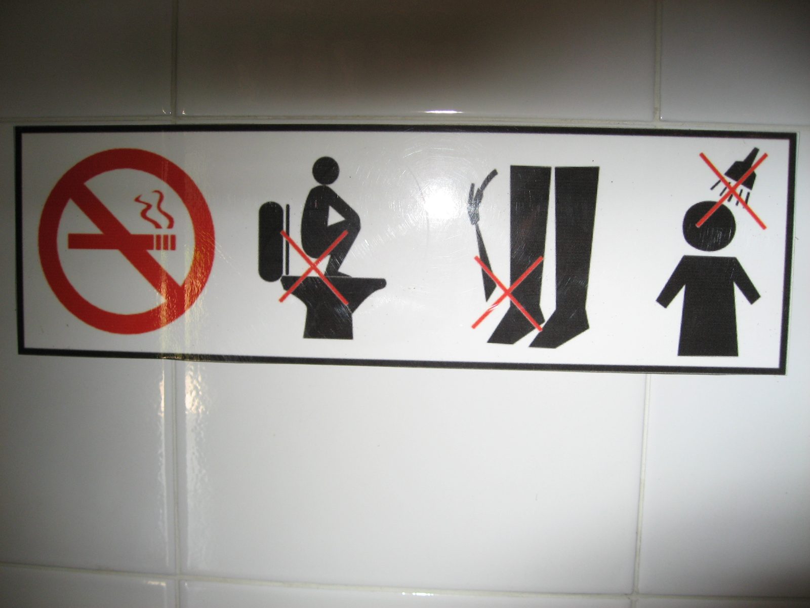 Things you cannot do in a Khmer bathroom.