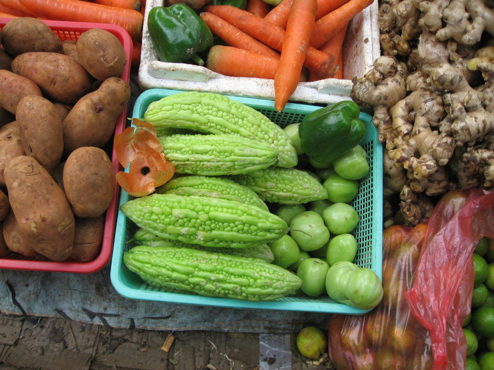 What are these big green vegetables?  I never found out.
