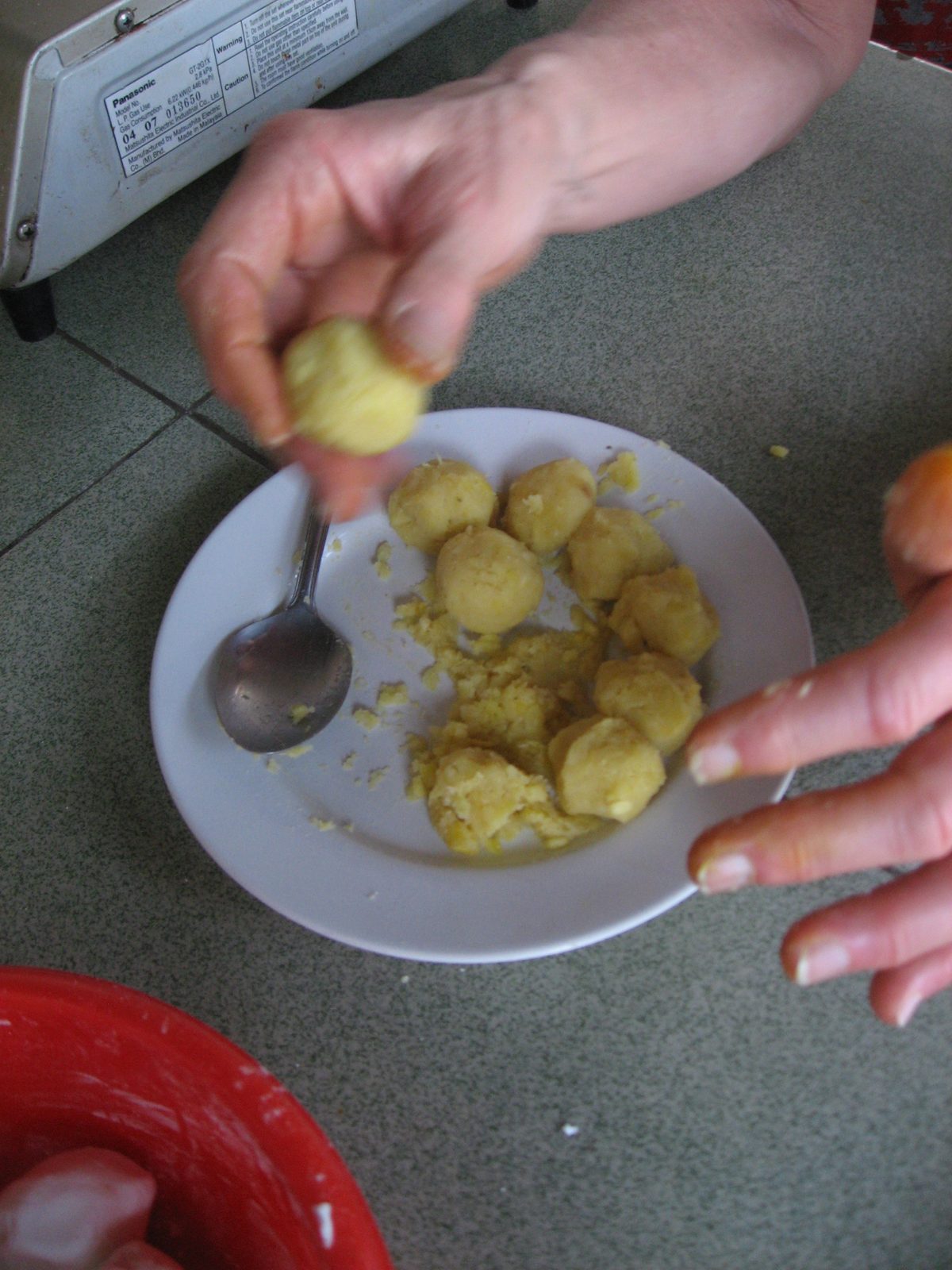 Mung bean balls.