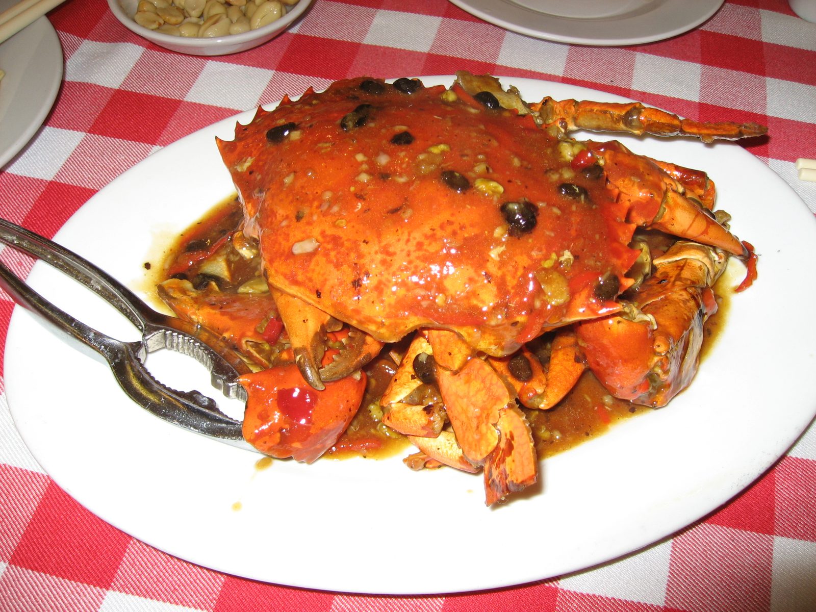 The 250 HKD crab we selected from the tank, which fed 4 people (about $35).