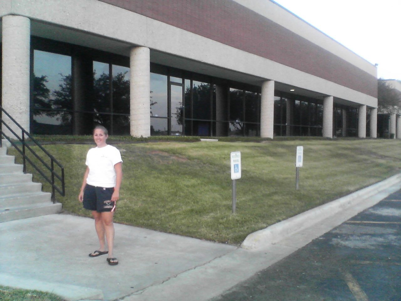 Catherine in front of Innotech.