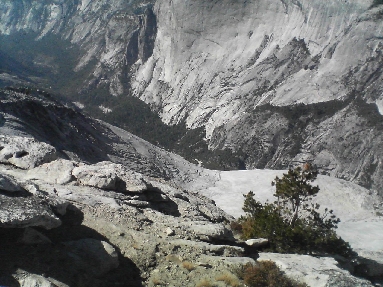 6,000 ft down to the valley floor