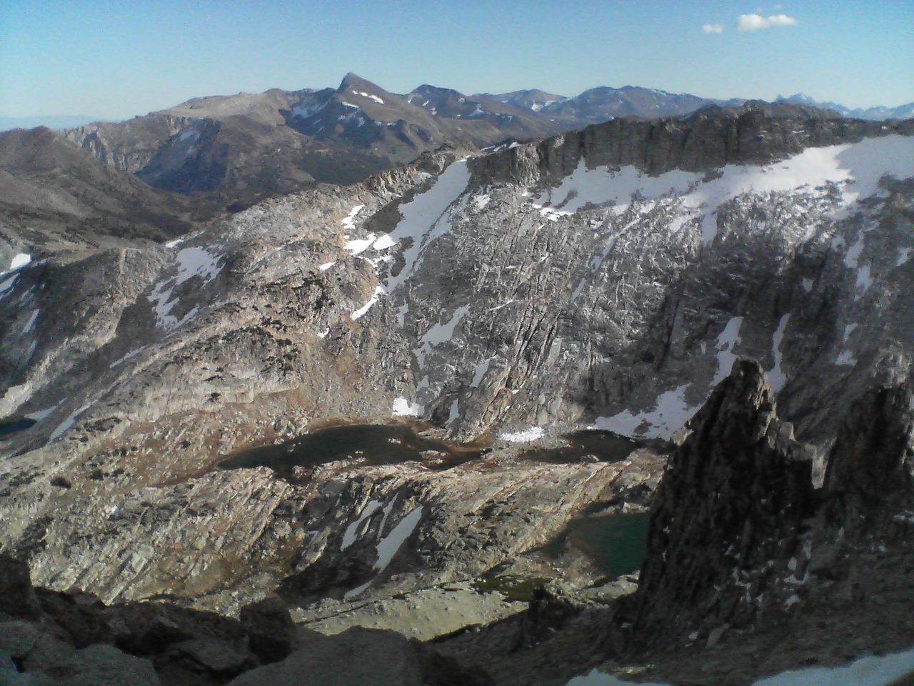 Looking southwest to the ridge of Conness.