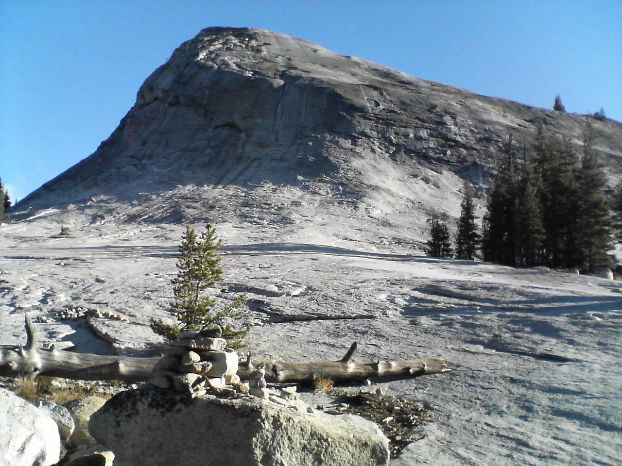 Lembert Dome by morning light.