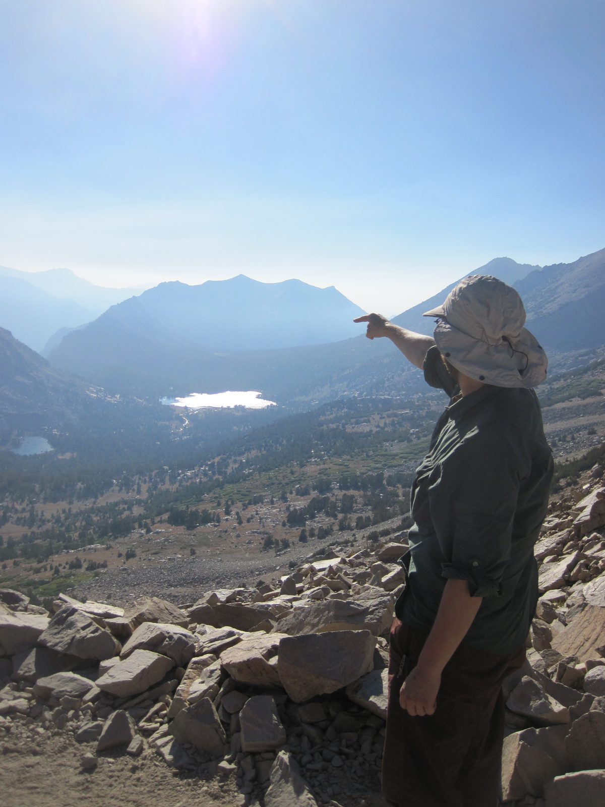 Trying to spot Charlotte Dome: we think it is the tiny left facing lump occupying the most...