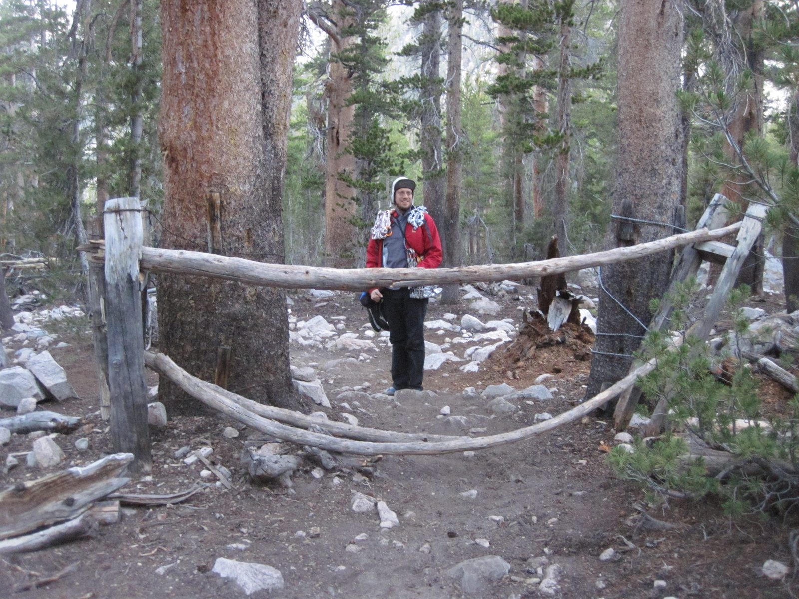 Joel and I made camp at Charlotte Lake (10,500 ft) and woke up very early the next morning...