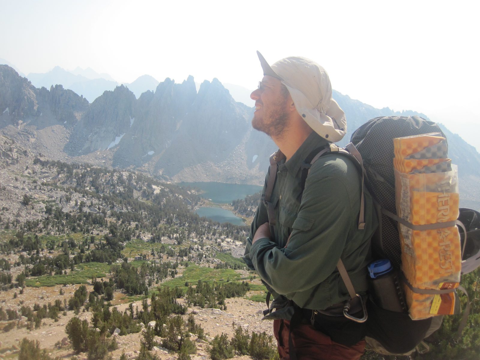 Joel, surveying the pass ahead.