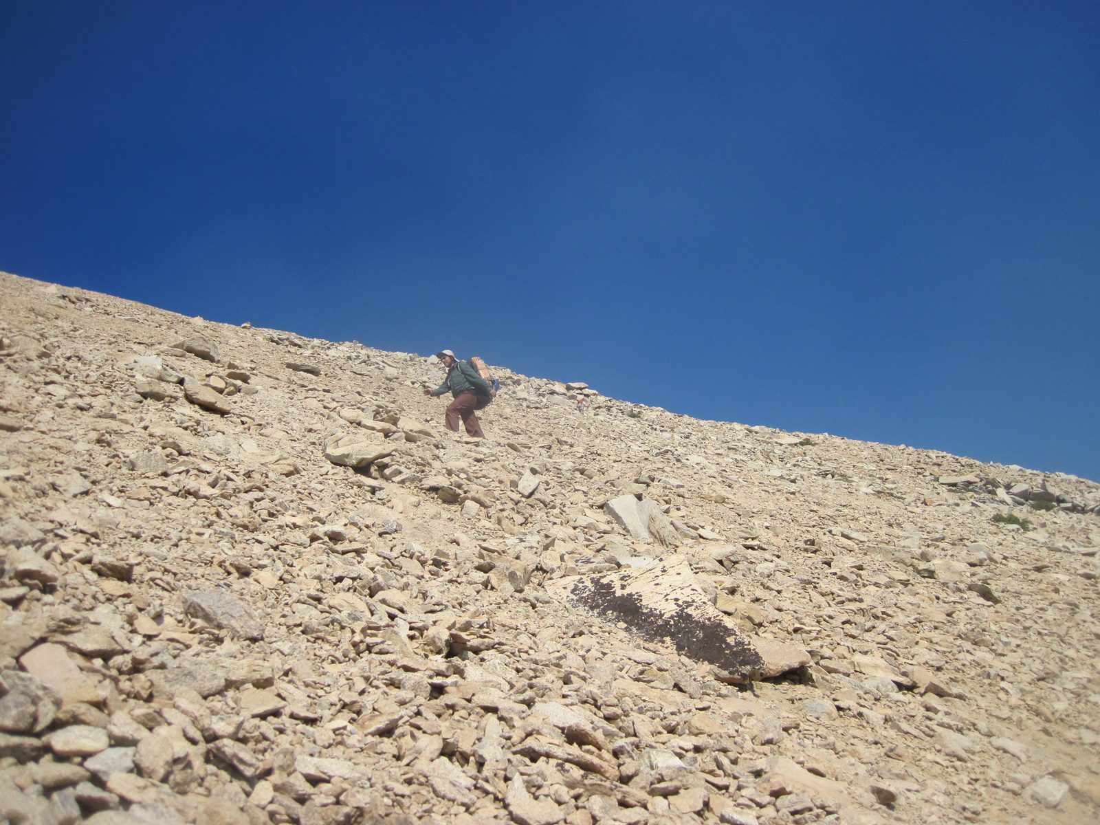 Joel conquering the switchbacks.