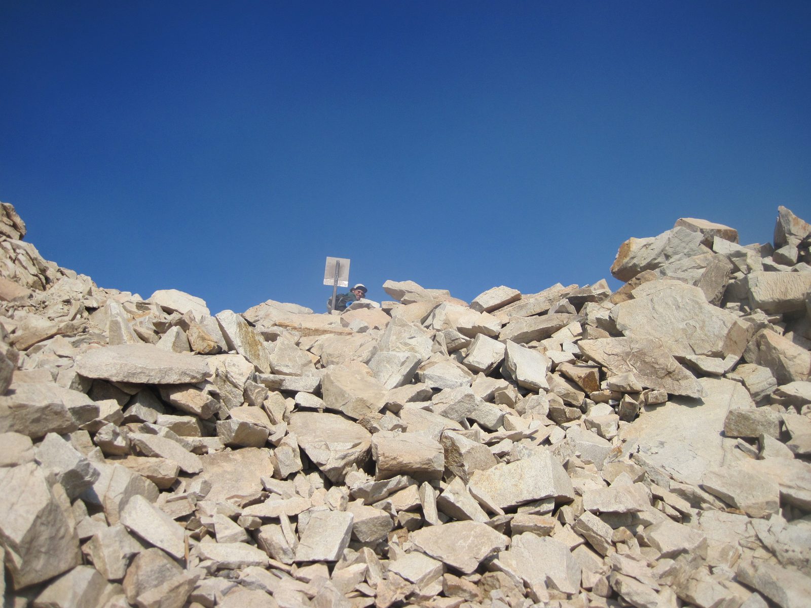 Joel, waiting at the 11,760 foot pass.