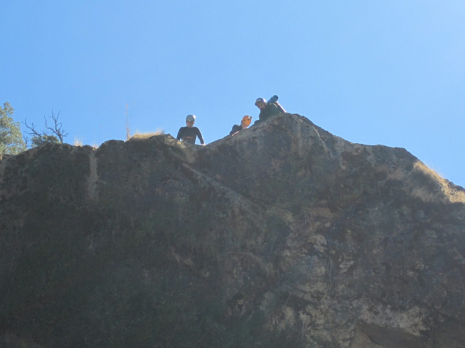 The crew left above.