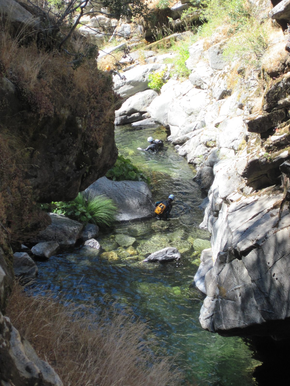 The canyon starts to get more mellow.