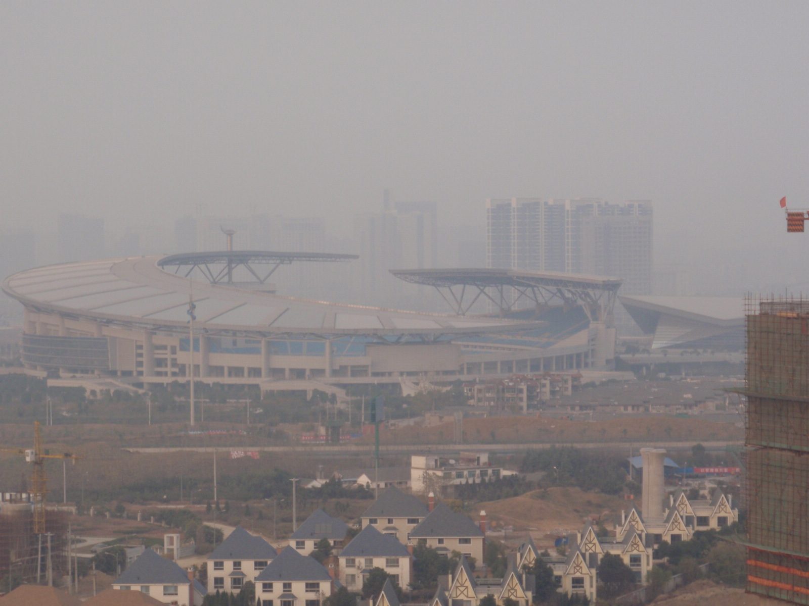 Another shot of the stadium up close. I think my CEO rents one of the houses seen in the foreground.