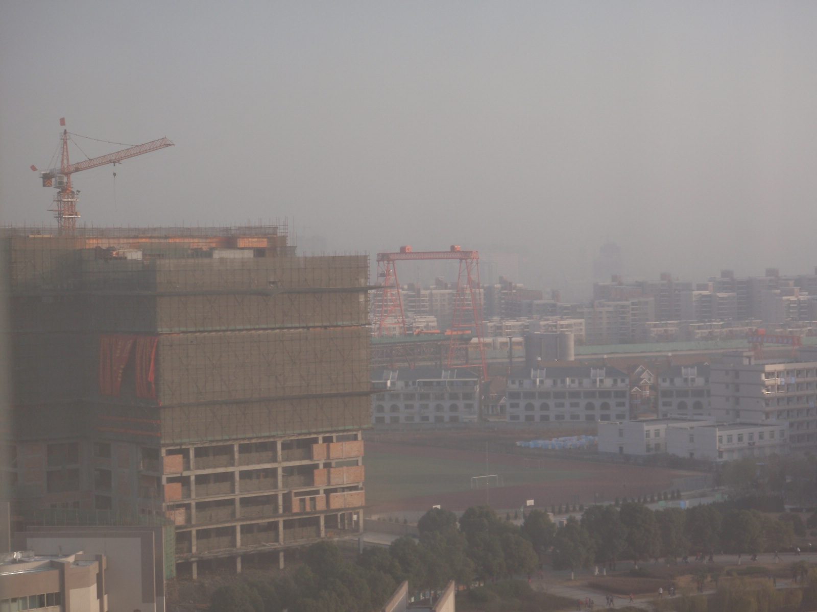 View the next morning of the gantry crane. This was the morning I left China. So long Hefei,...