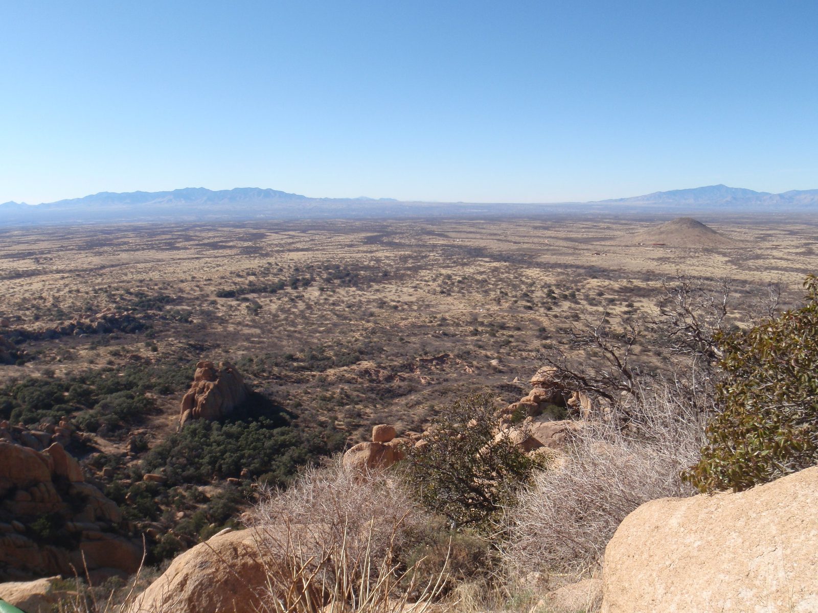 View to the west from Crackathon area of Cochise Stronghold west.