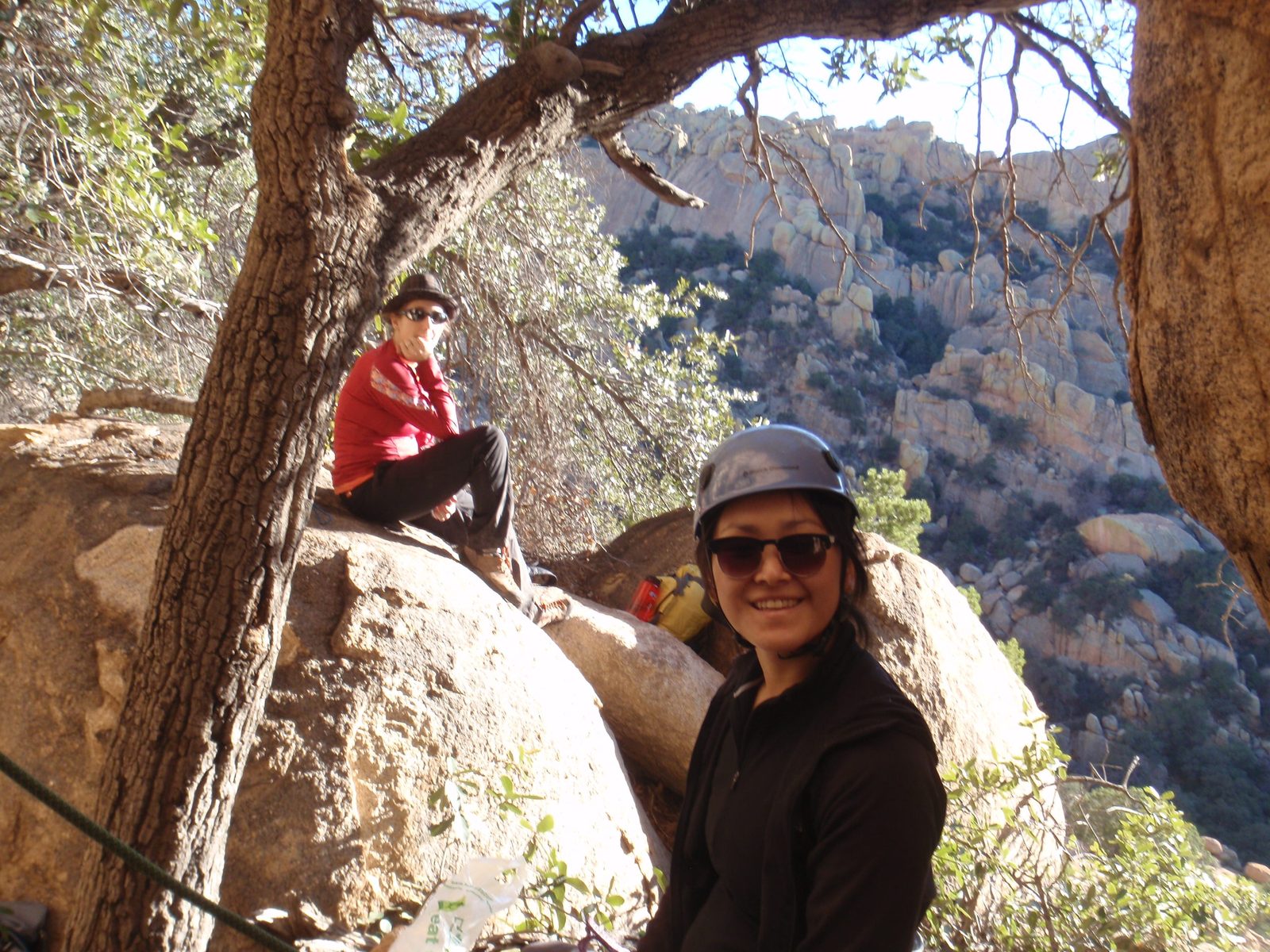 Monica and Catherine at the base of Driven by Fear.