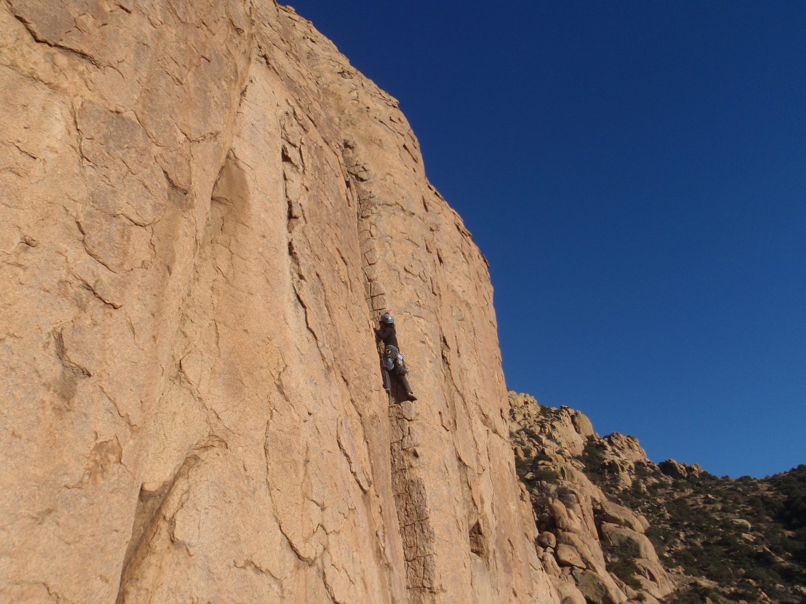 Monica getting higher up.