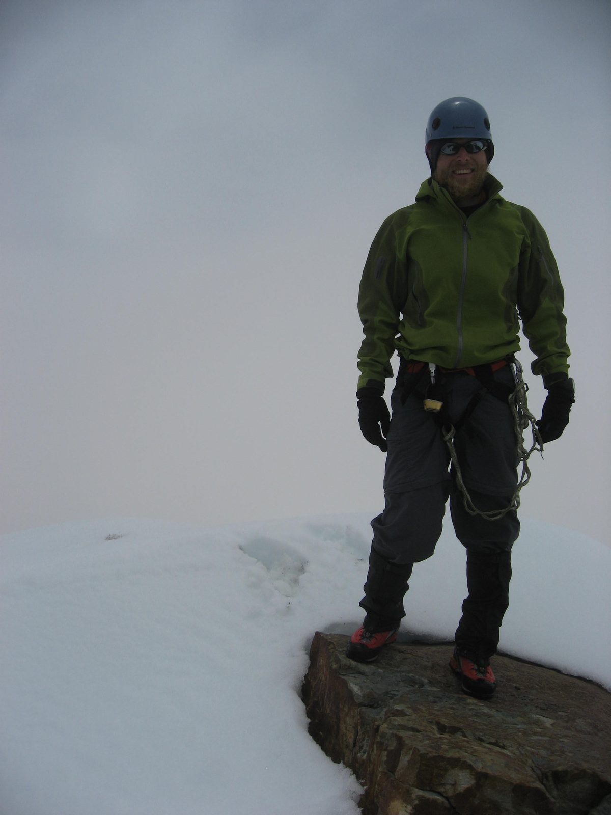 At the summit!  Around 4,900 meters or 16,000 feet.