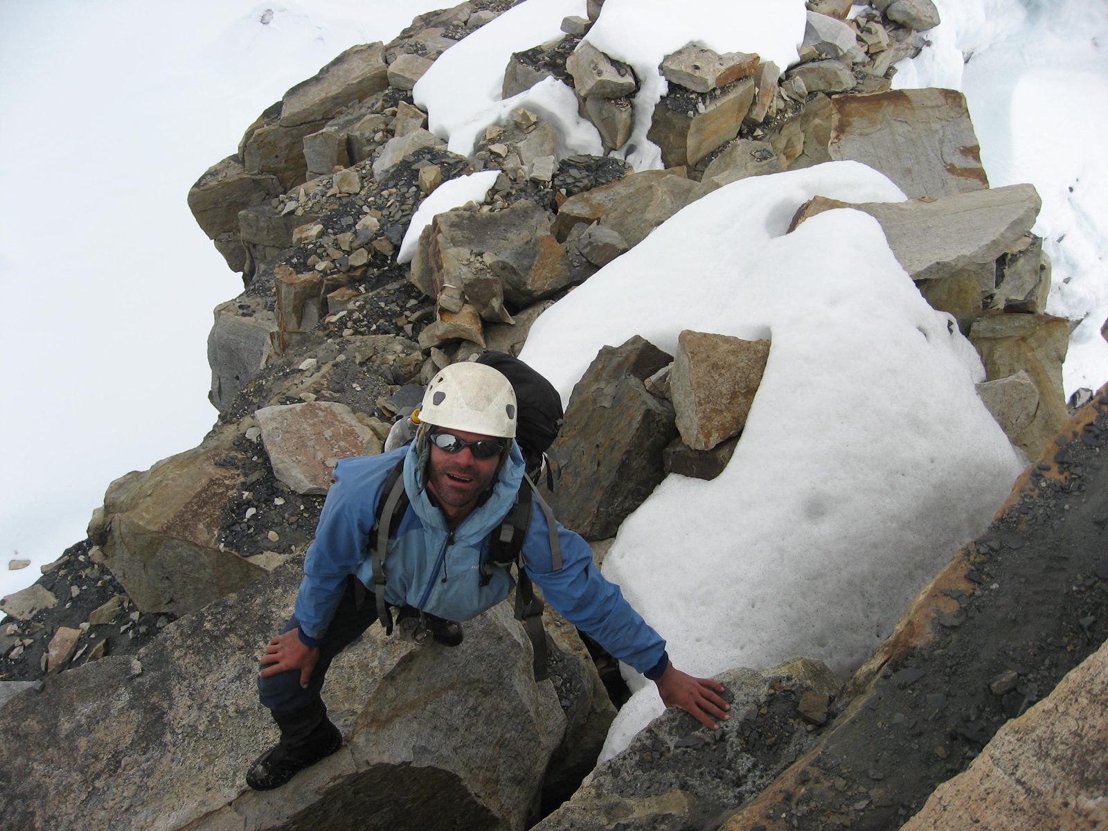 Rodrigo, on the climb back down.