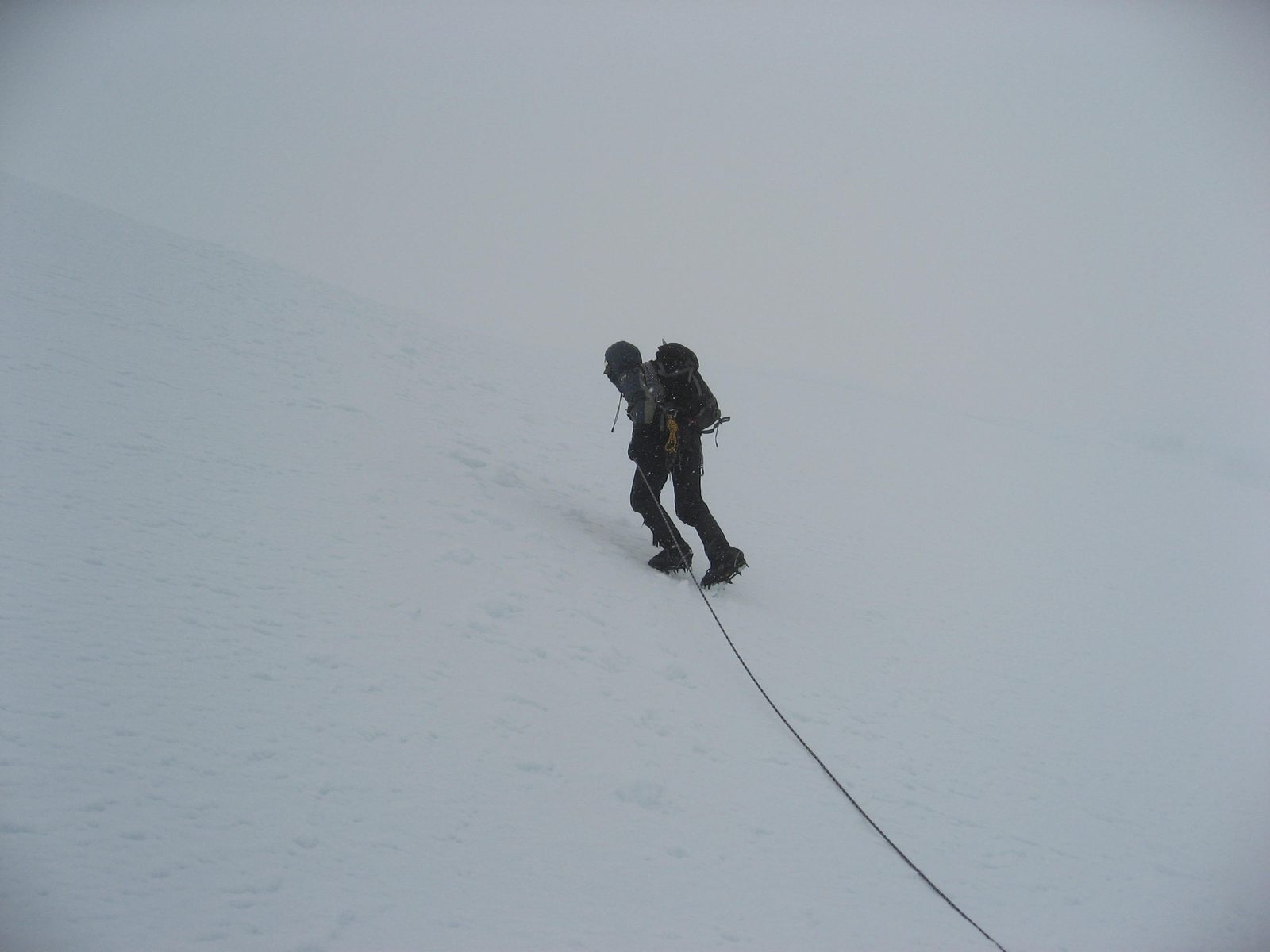 Climbing at around 5,000 meters on Concavo.