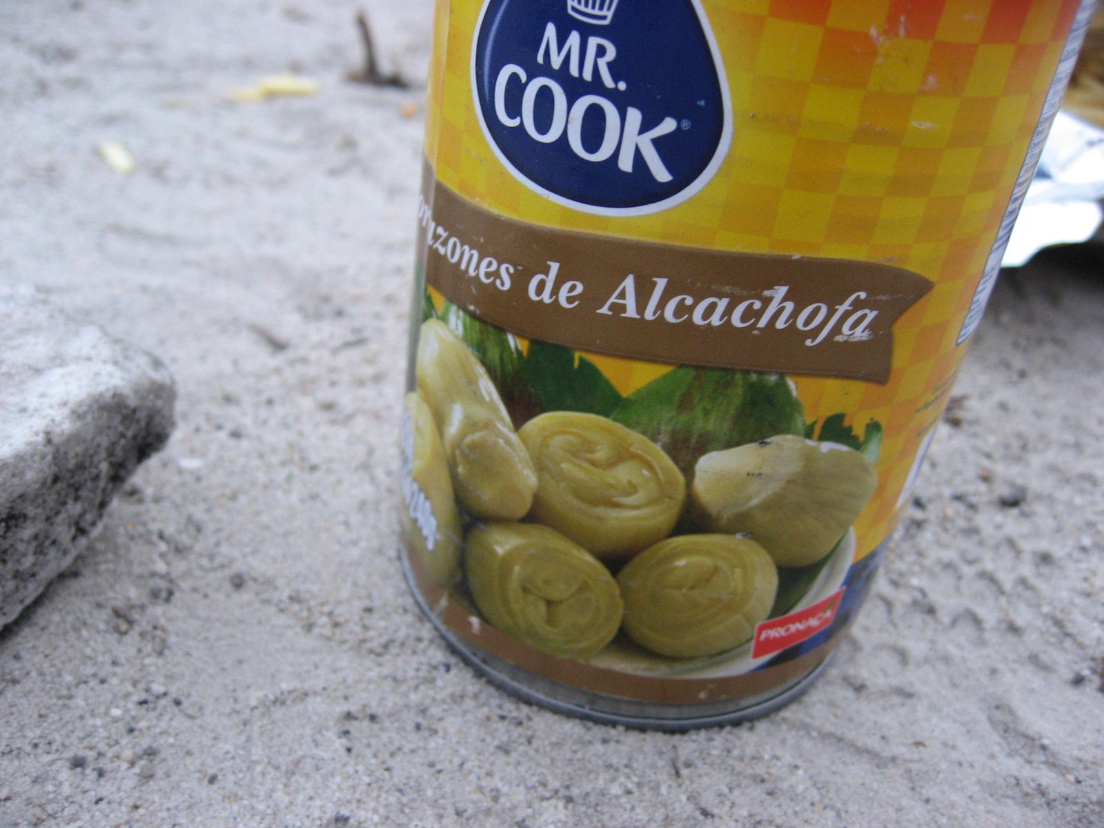 Artichoke hearts!  I was happy to see these in our food cache.