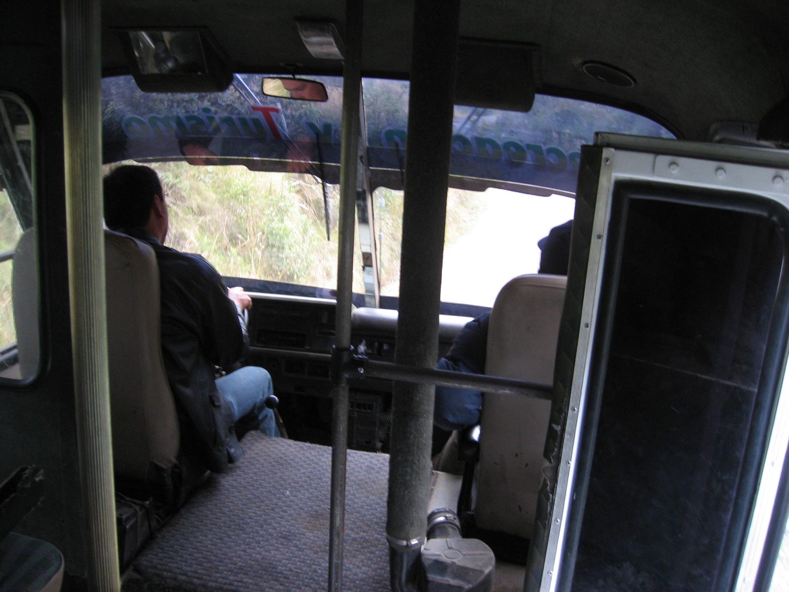 Rodrigo had managed to rent a 20 passenger bus for us to run some errands.  Didn't seem the most...