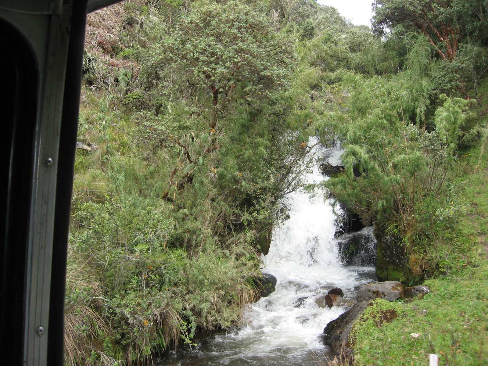 River running down by the roadside.  There was the most ingenious system of diversion canals and...