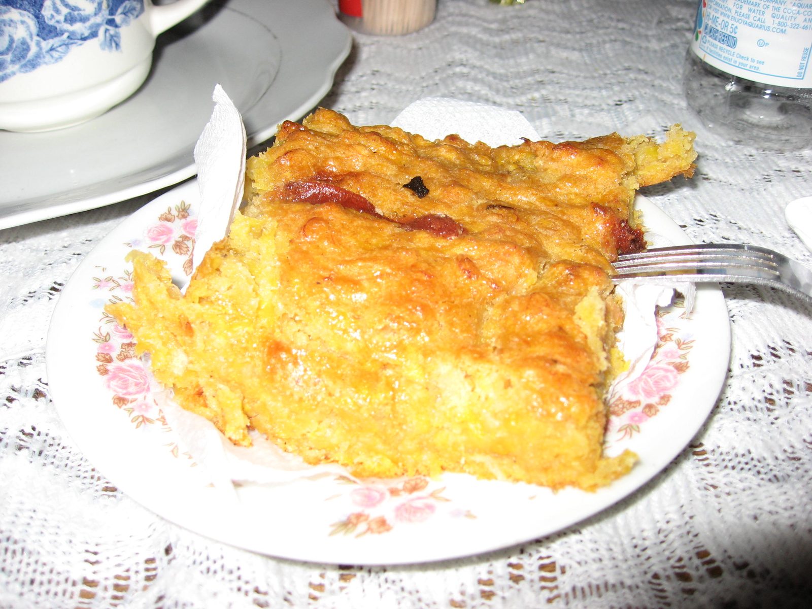 Banana guava bread ready for consumption.  It was dark enough that I couldn't get a decent shot...