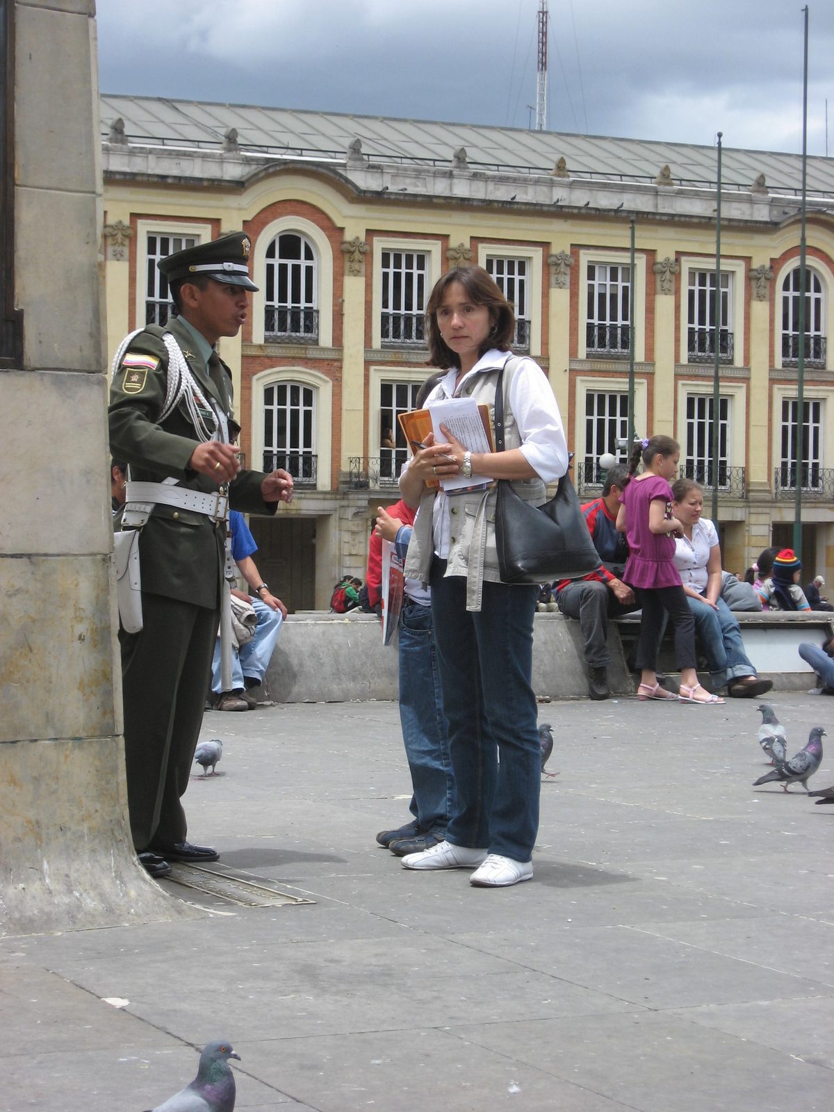 Tourist police (and tourist wondering what I am doing).  These were everywhere.  Very comforting.