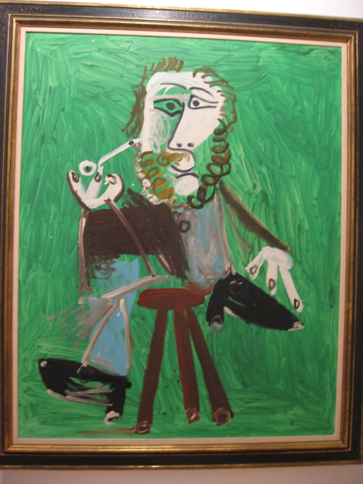 An original Picasso.  I think it was called something like Old Man With a Pipe (in French).  I...