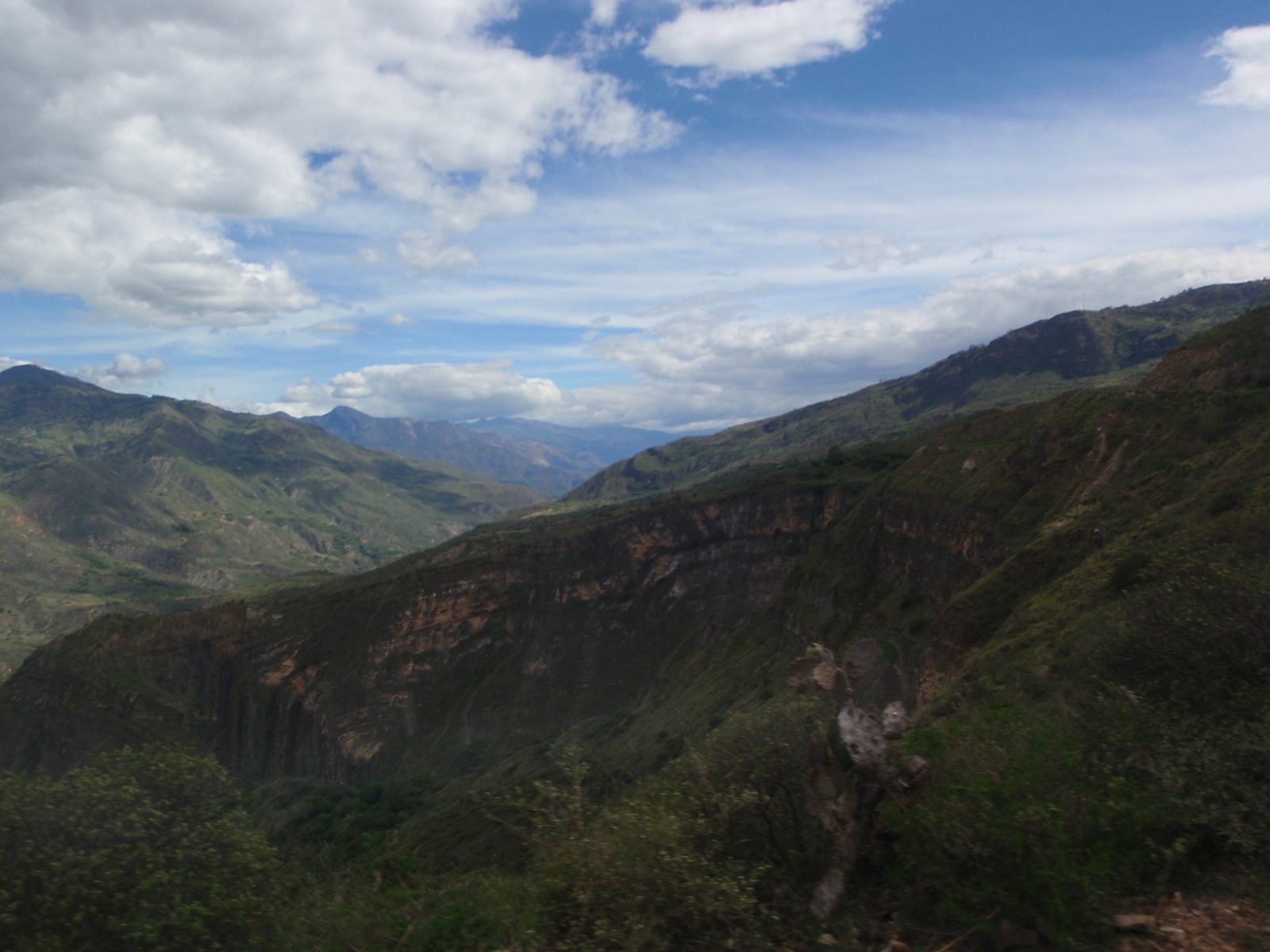 View of the next valley we would enter.  We would drop down to about 2,000 feet and then back up...