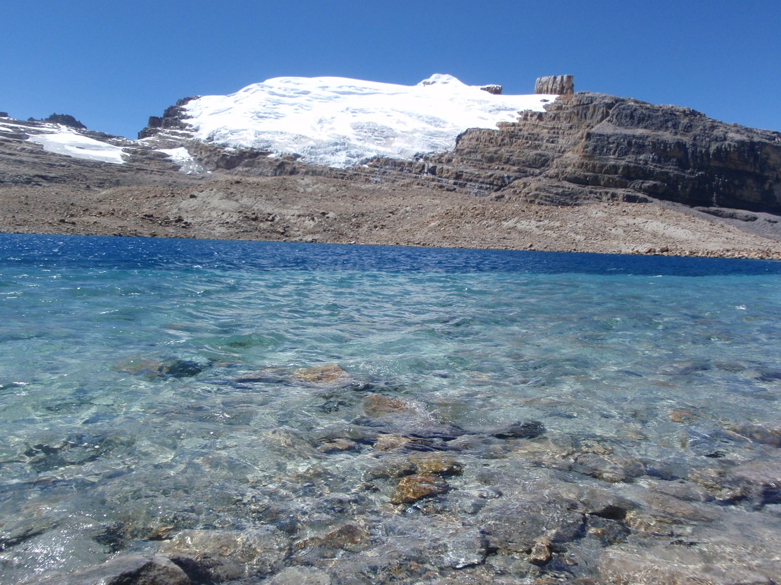 The water here was a Caribbean blue.  My guide claimed it was clean enough to drink without...