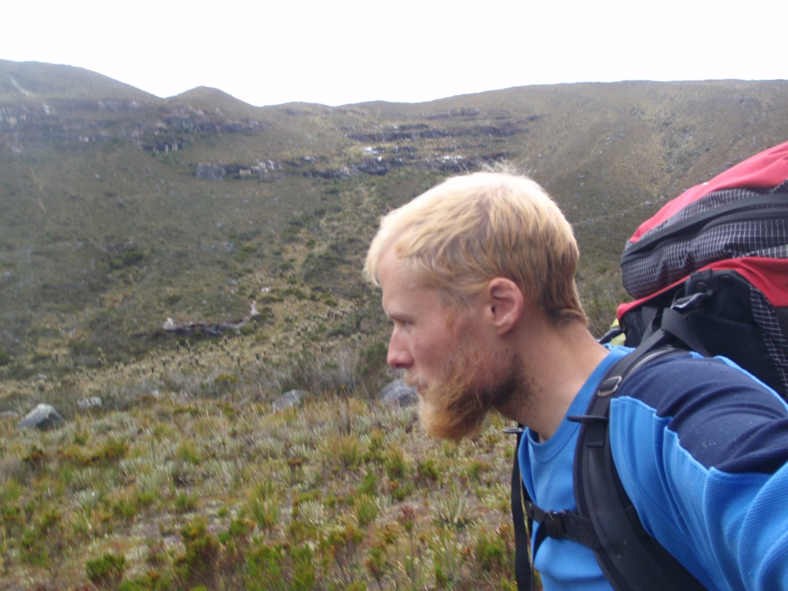 Self-portrait while hiking. Gotta shave that neck beard when I get back to civilization.