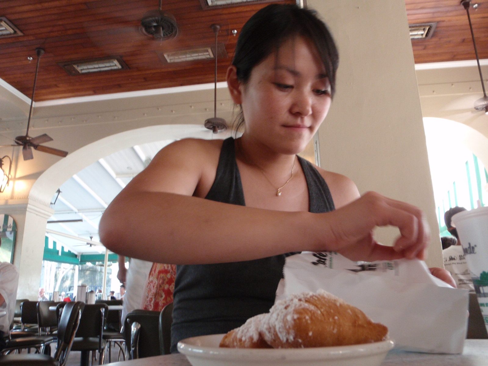 Next stop: beignets at Cafe Du Monde in the French Quarter. 