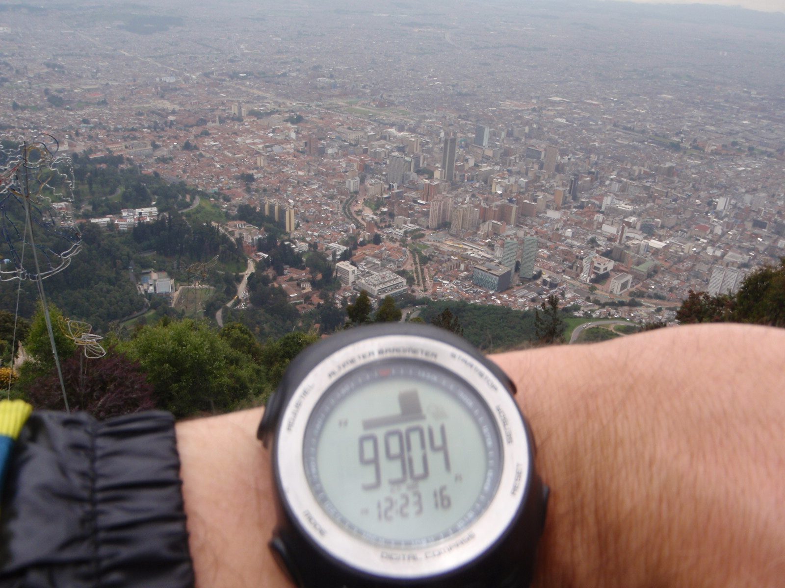 First day in the country, it's easy to find yourself out of breath. That's the elevation, in feet.