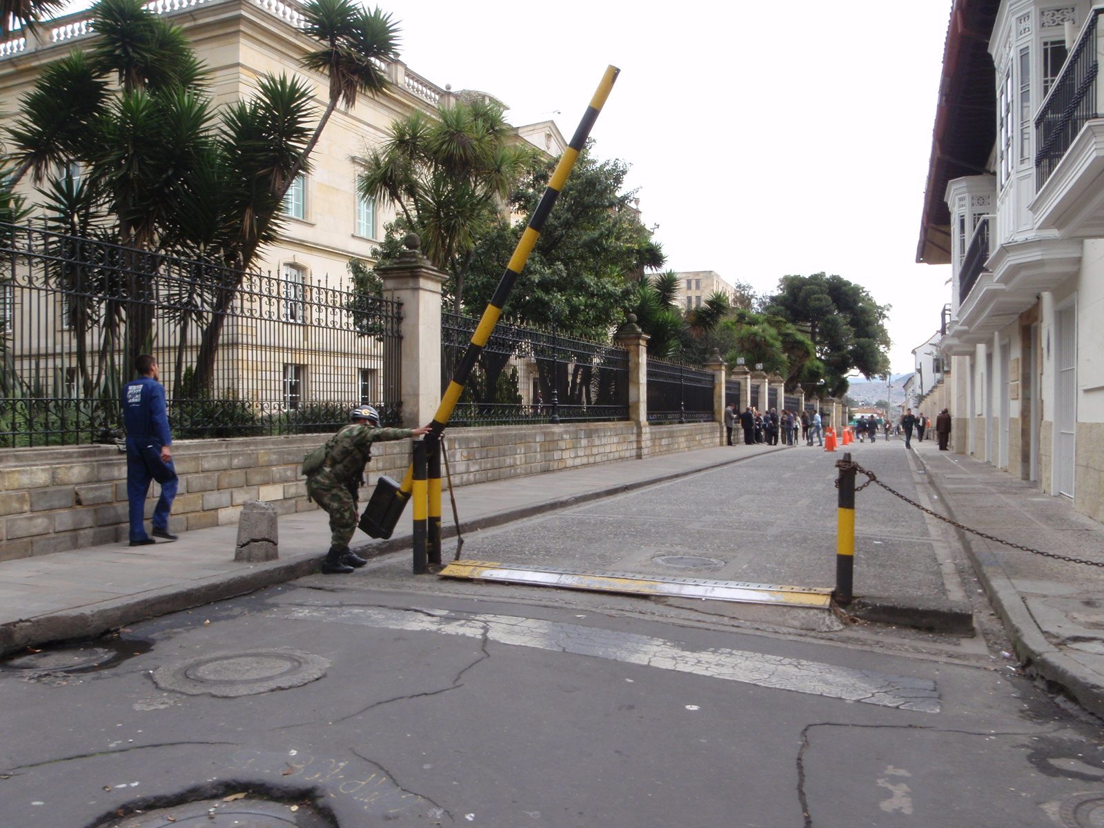 High tech motor barricade.